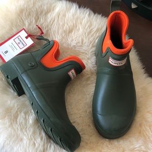 Hunter x Target Olive Ankle Rain Booties